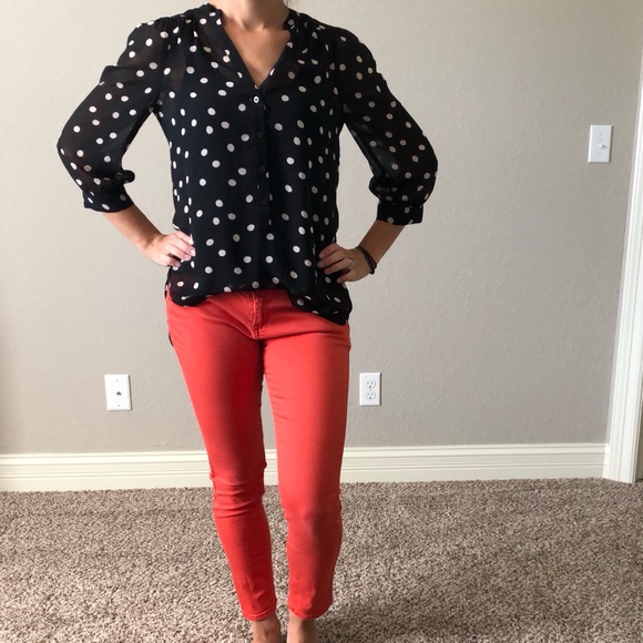 LC sheer high low blouse - Picture 2 of 5